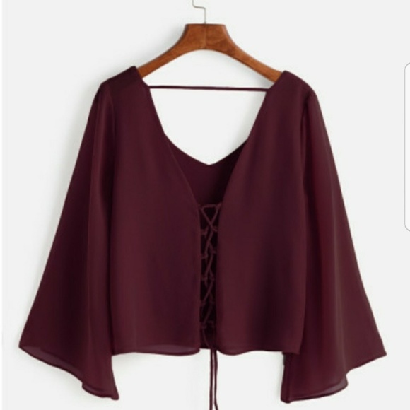 Tops - The ROSELLE Lace Up Top
